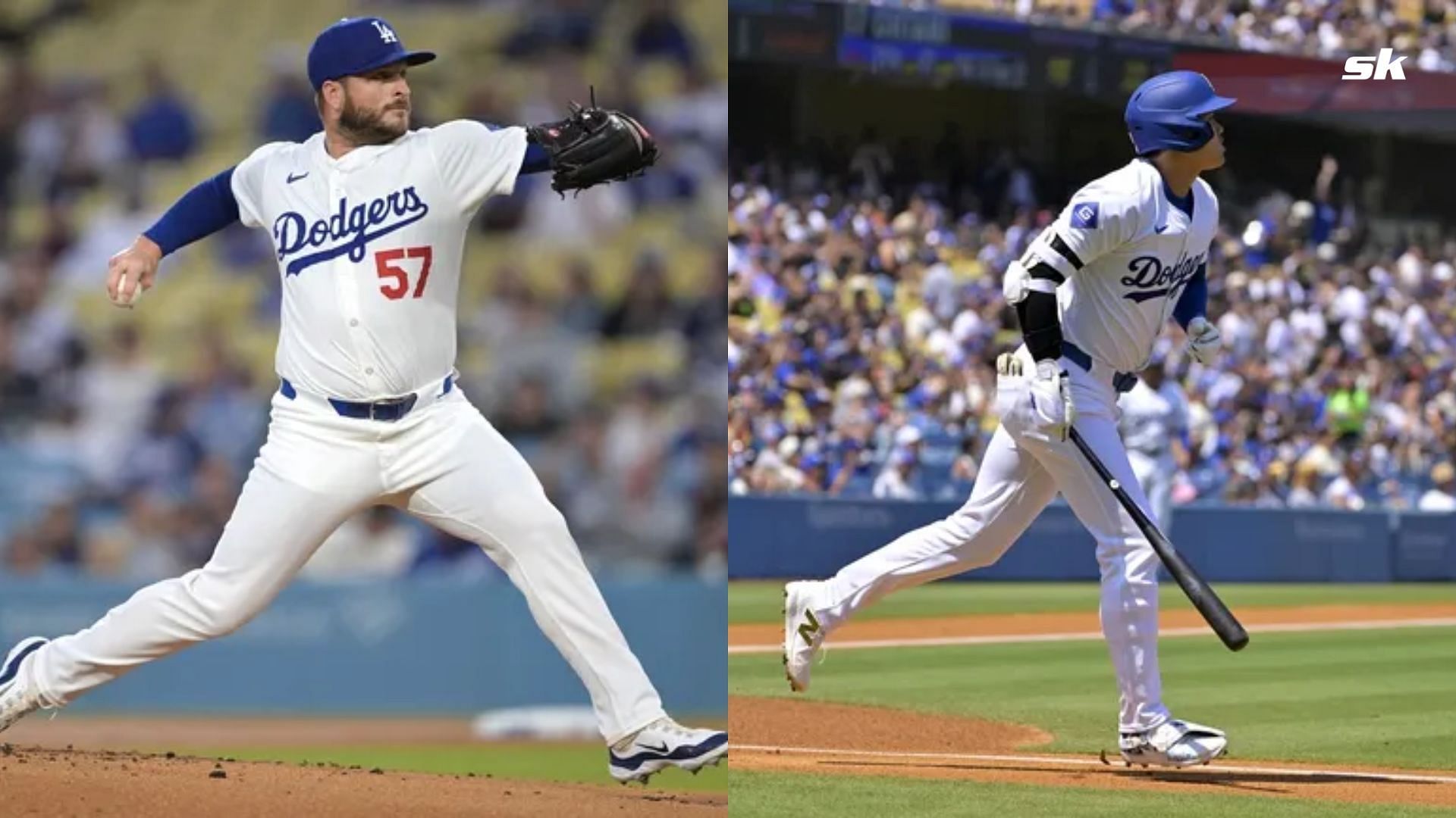 Los Angeles Dodgers Pitcher Ryan brasier &amp; Slugger Shohei Ohtani