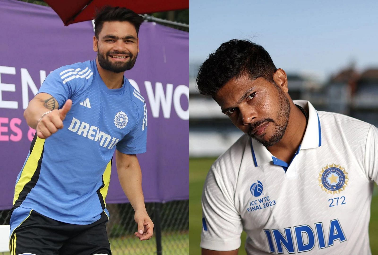 Rinku Singh (L) and Umesh Yadav. (Source: Getty)