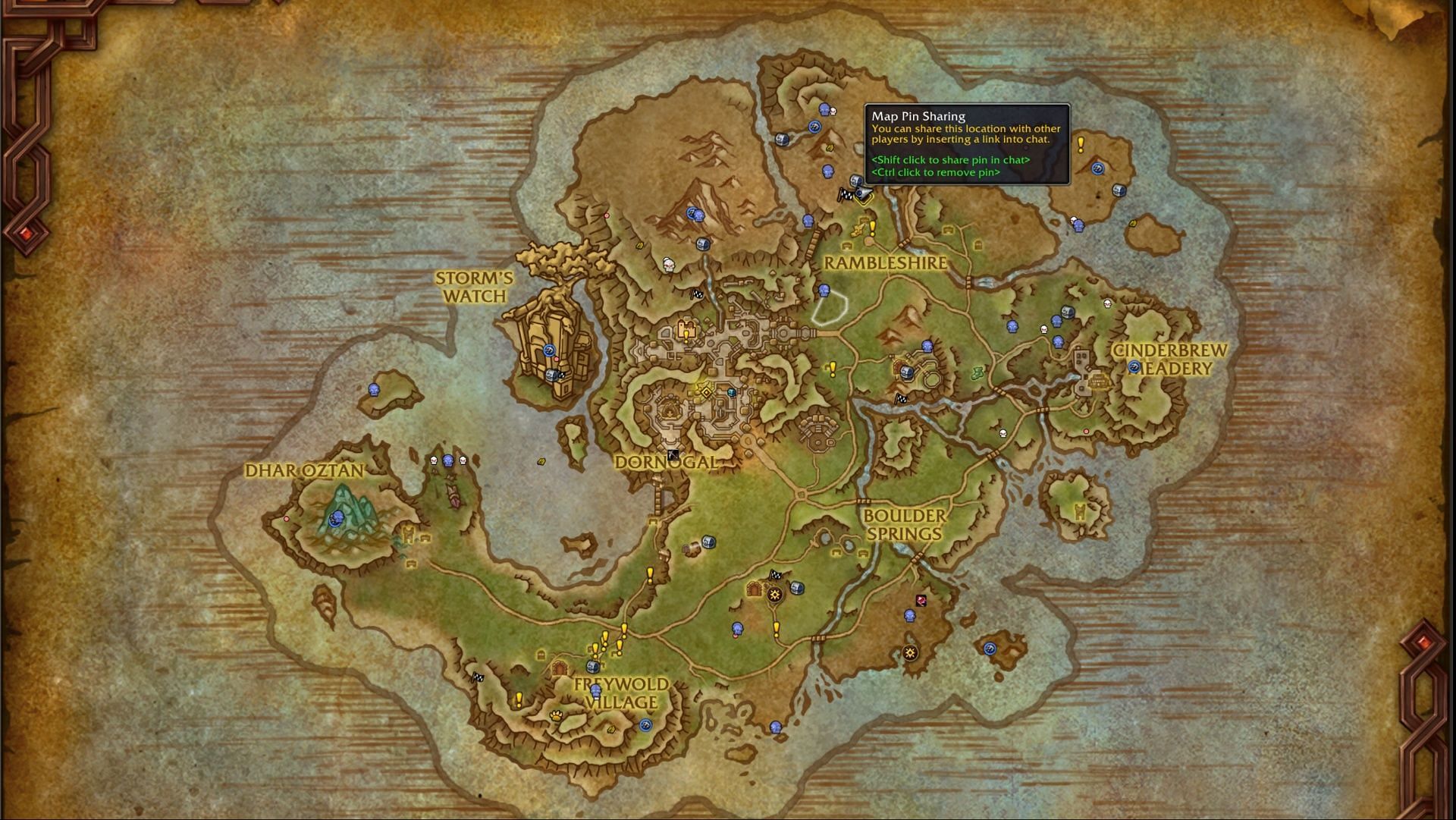 Just head up to this area, and punt the Rock Sheep to begin (Image via Blizzard Entertainment)