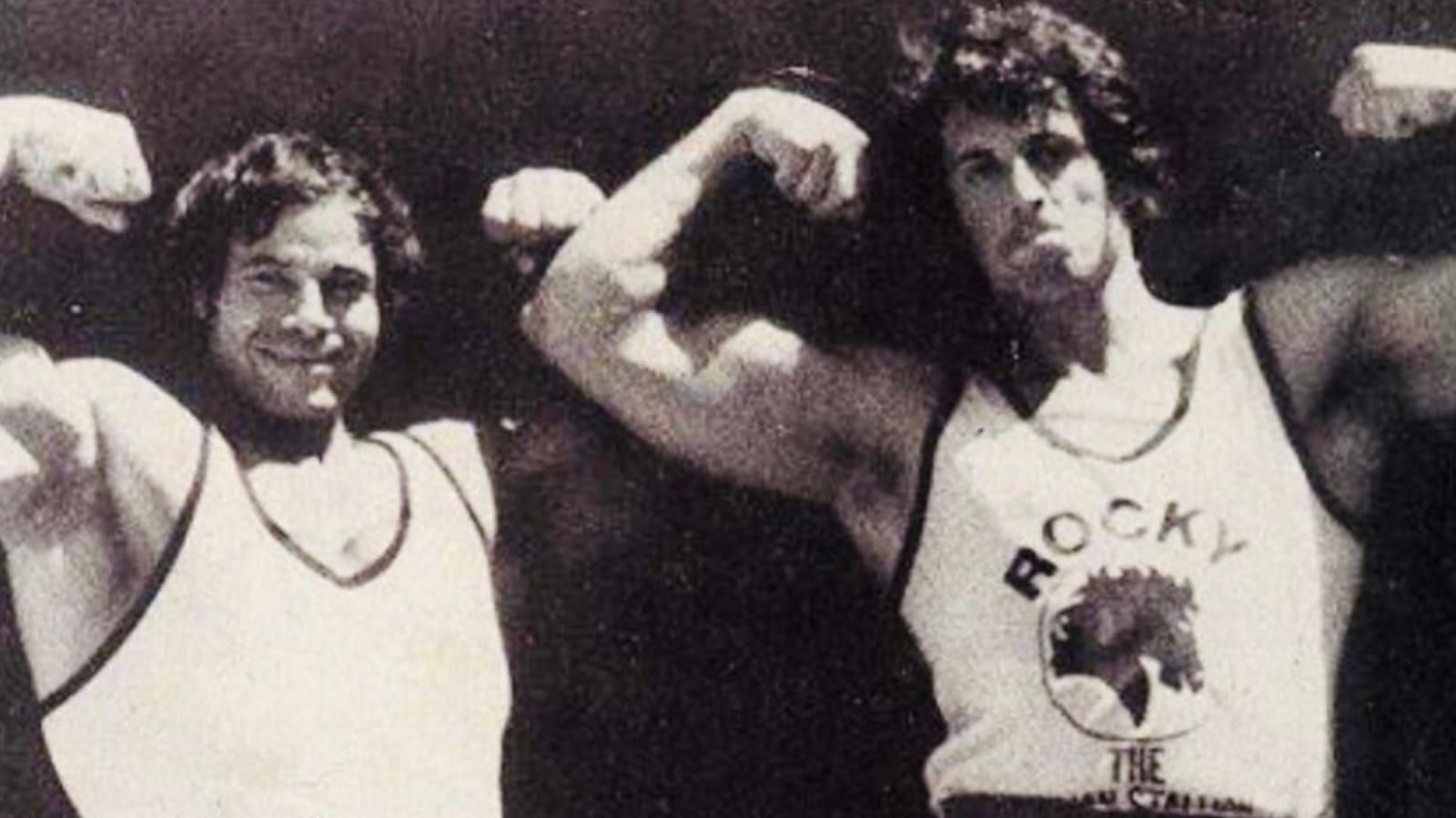 Sylvester Stallone with Franco Columbu