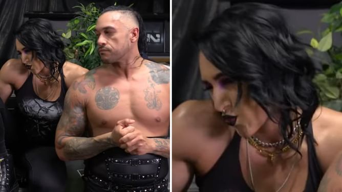 Rhea Ripley flirts with 35-year-old WWE Superstar backstage at RAW