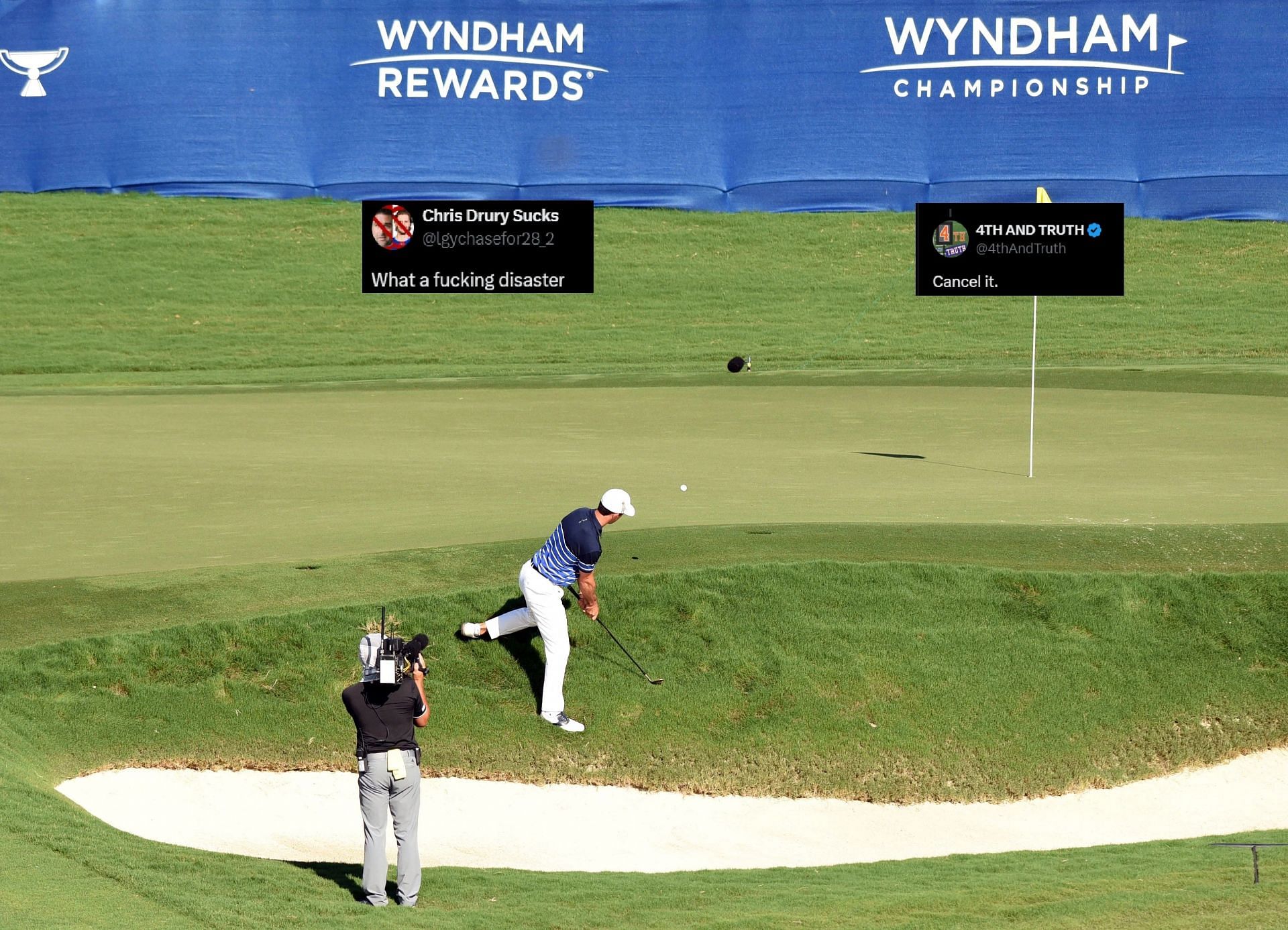 Wyndham Championship delayed for the Friday Start (Image via Imagn)