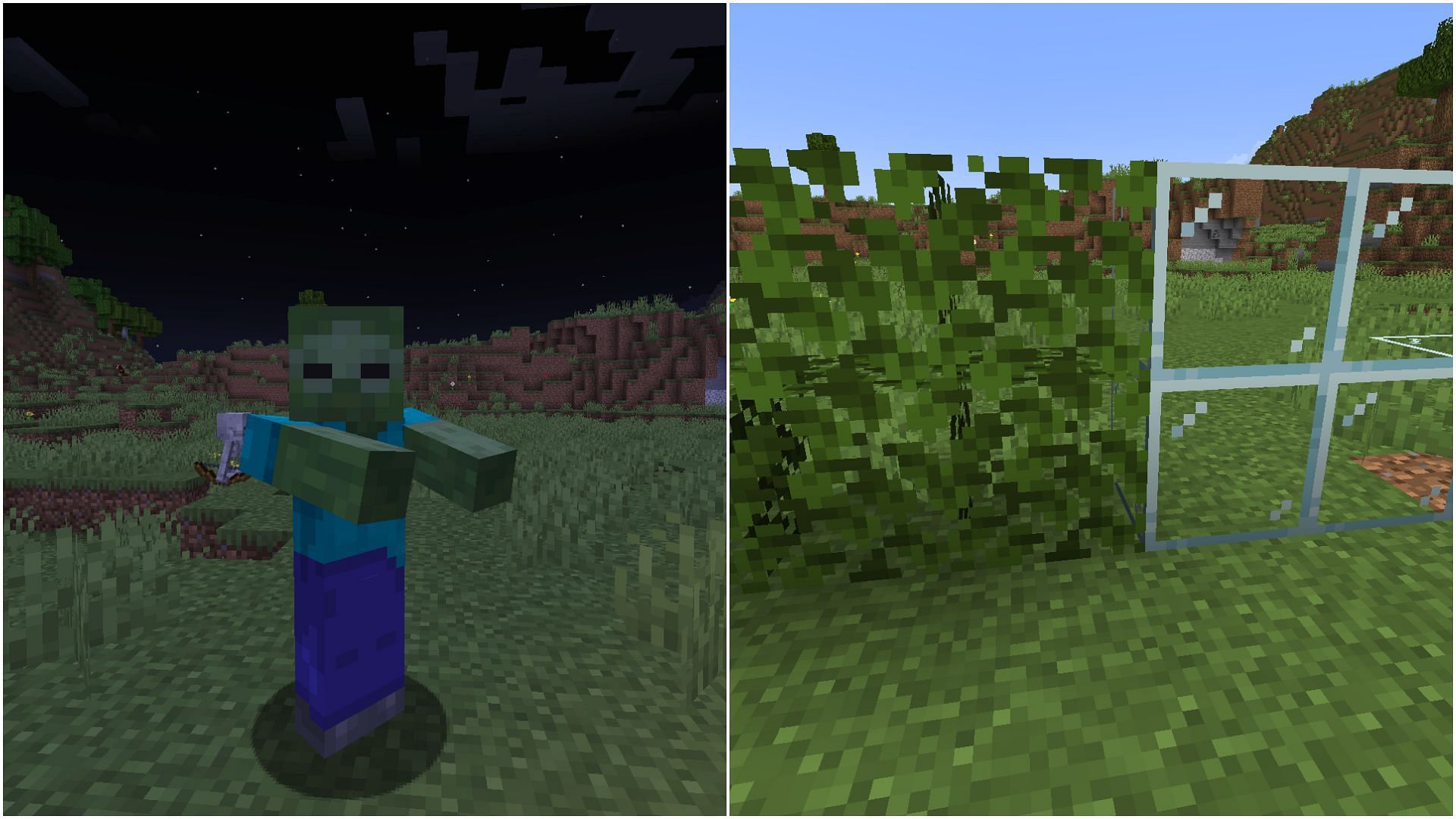 Blocks that stop mobs from spawning in Minecraft (Image via Mojang Studios)