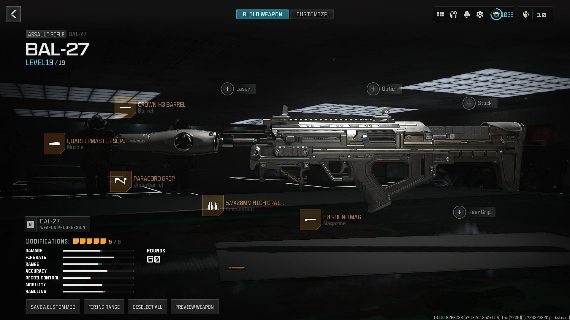 Meta BAL-27 loadout in Warzone Season 5 (Image via Activision)