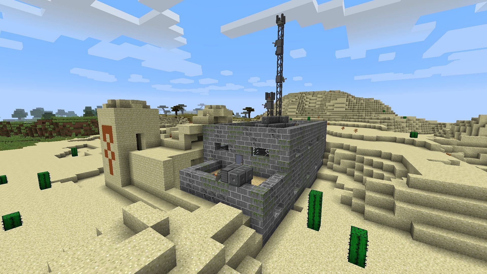 An abandoned lab structure (Image via Mojang)