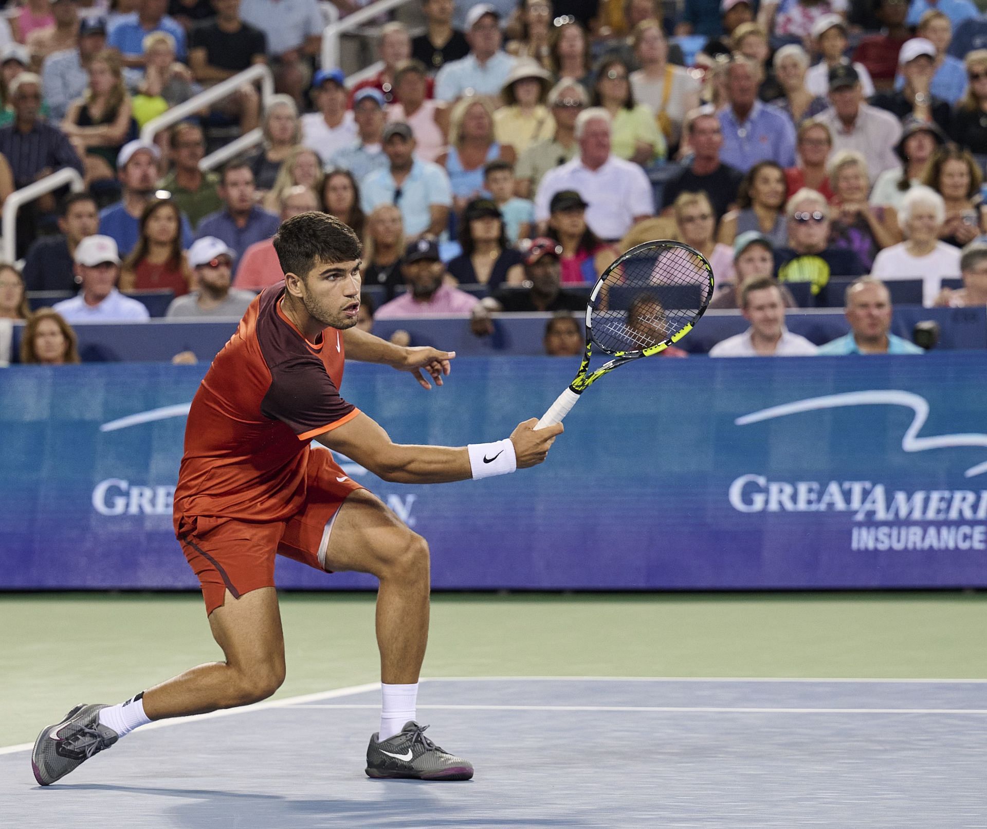 Alcaraz in action (Source: Getty)