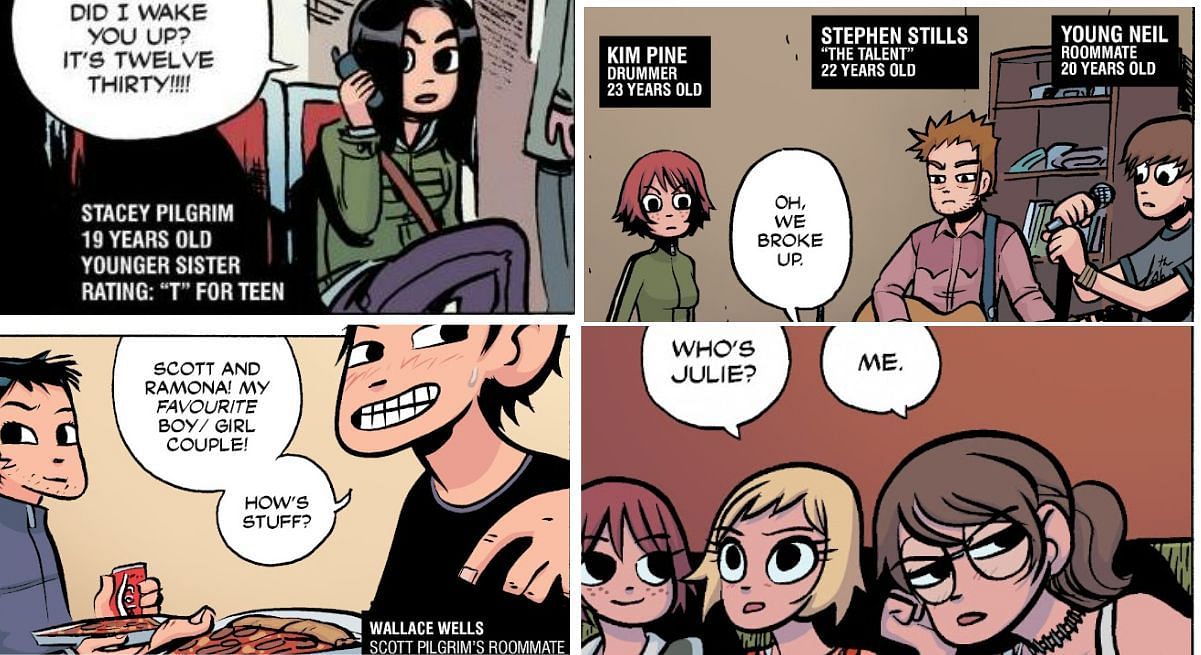 The others in Scott Pilgrim&rsquo;s character roster (Image via Oni Press)