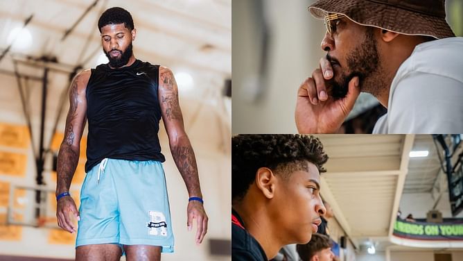 “How do you attack a kid”: NBA icon Paul George discussed backlash after being called “GOAT” by Carmelo Anthony’s son Kiyan Anthony