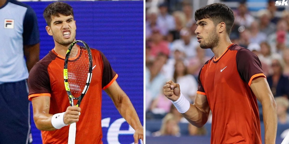 Carlos Alcaraz in his Nike outfit at the 2024 Cincinnati Open (Source: Getty)