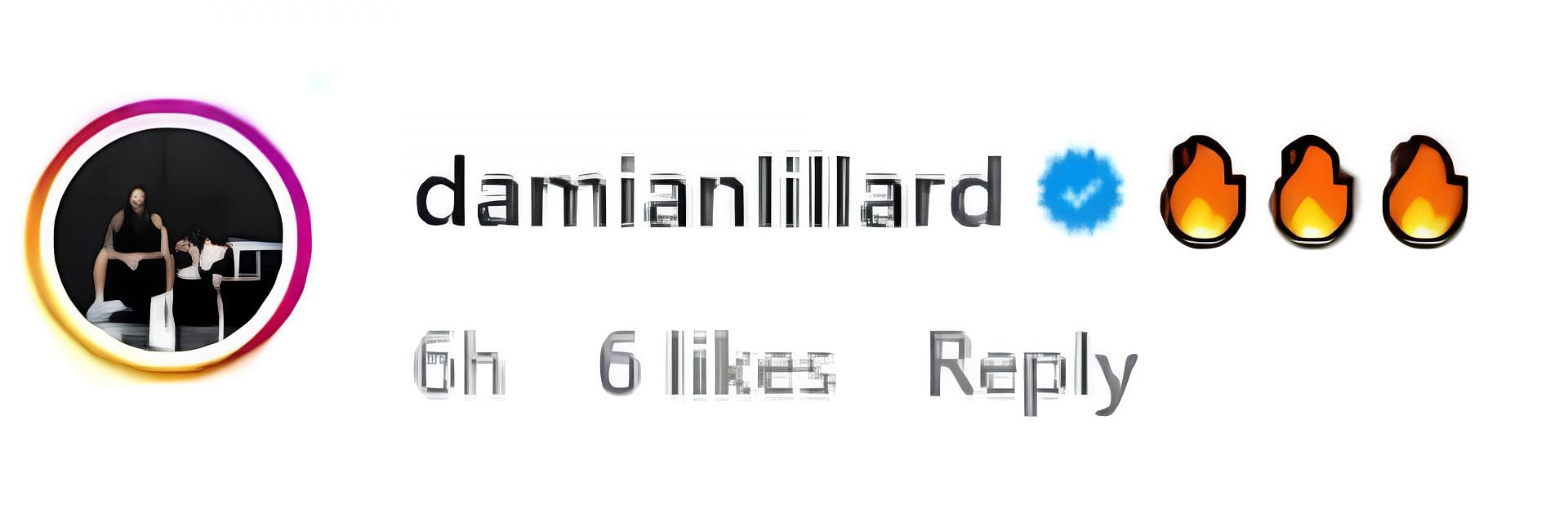 Damian Lillard left a comment on a post about Kiyan Anthony on Instagram