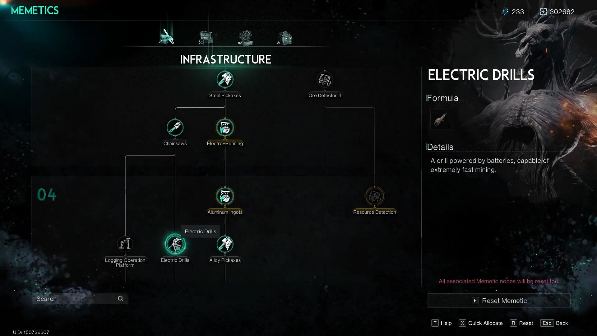 Start your grind by unlocking the Electric Drill (Image via Starry Studio)