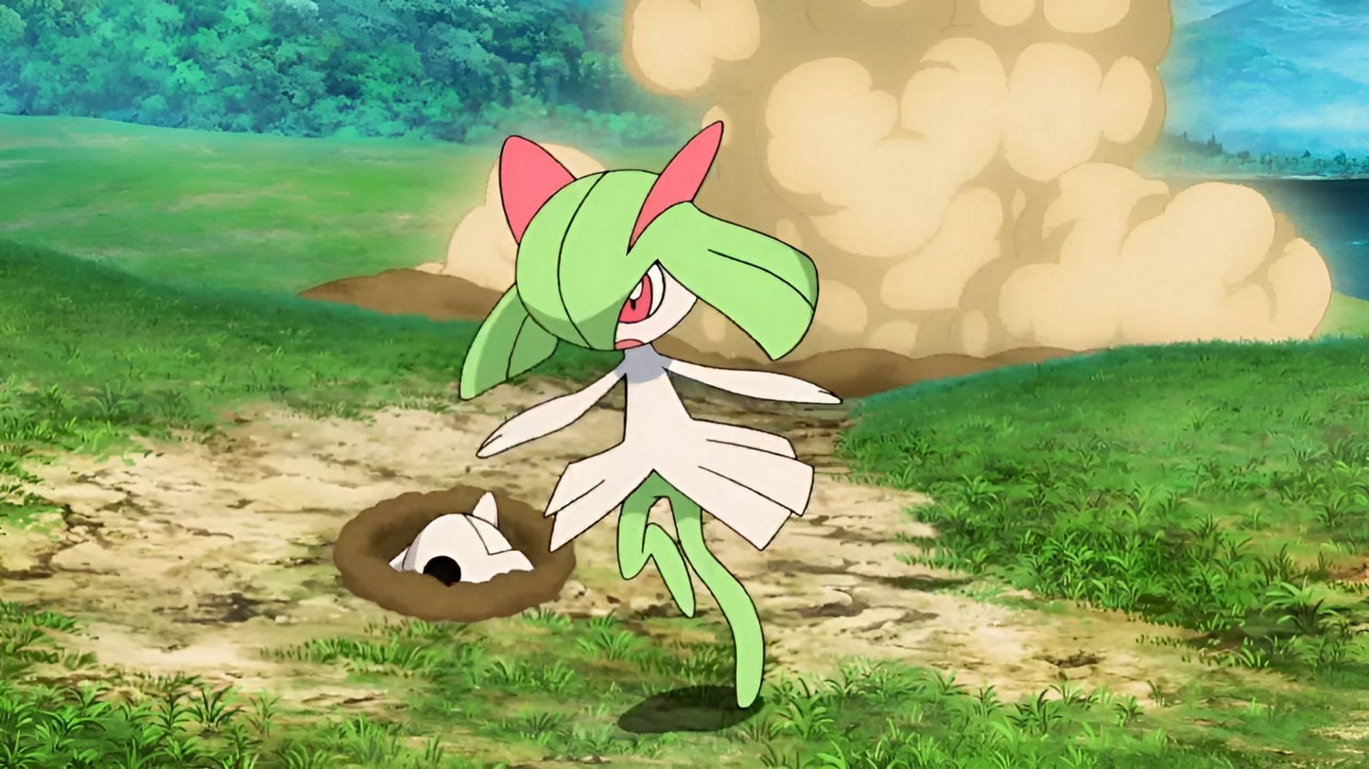 Kirlia in the anime (Image via The Pokemon Company)