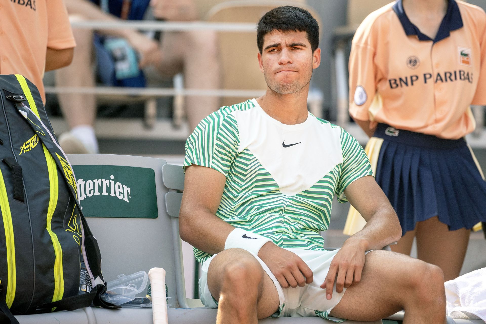 Carlos Alcaraz at the 2023 French Open (Source: Getty Images)