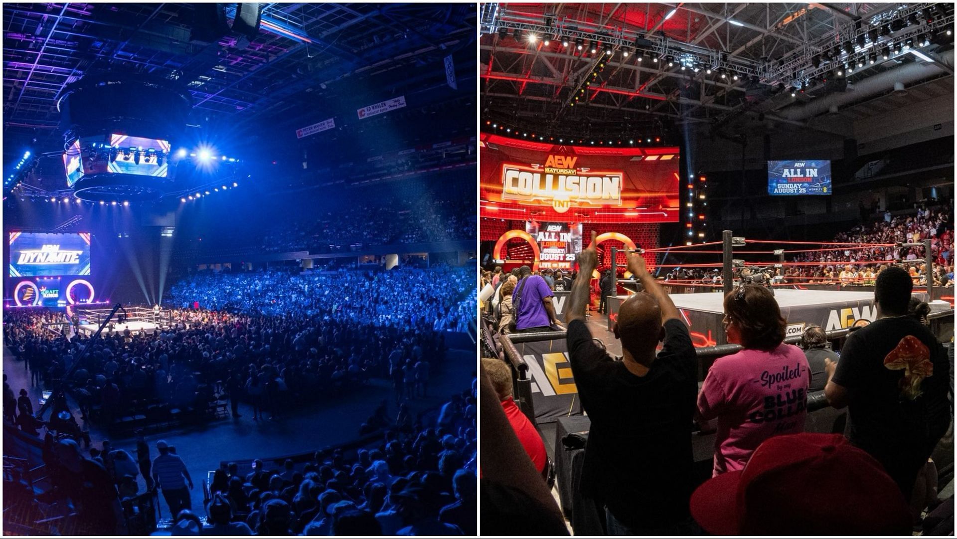 AEW fans pack arenas for Dynamite and Collision