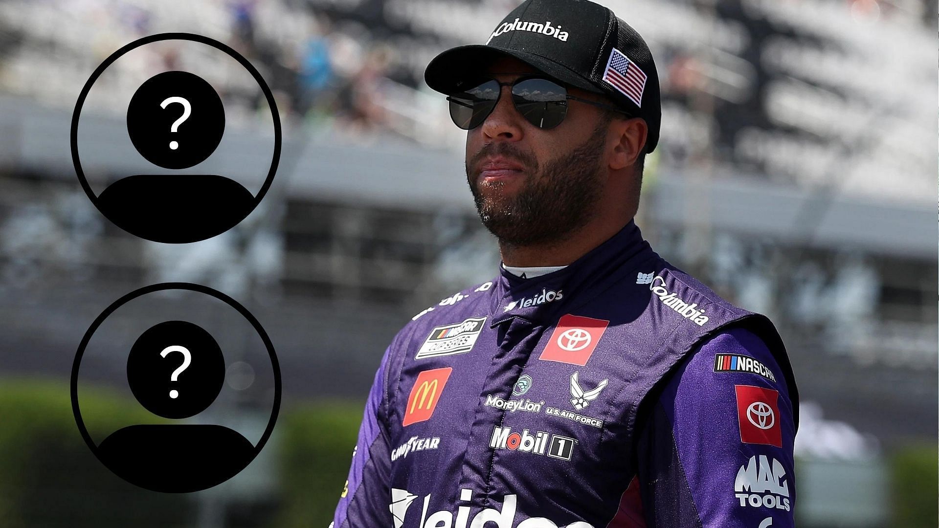 Three drivers including Bubba Wallace who won