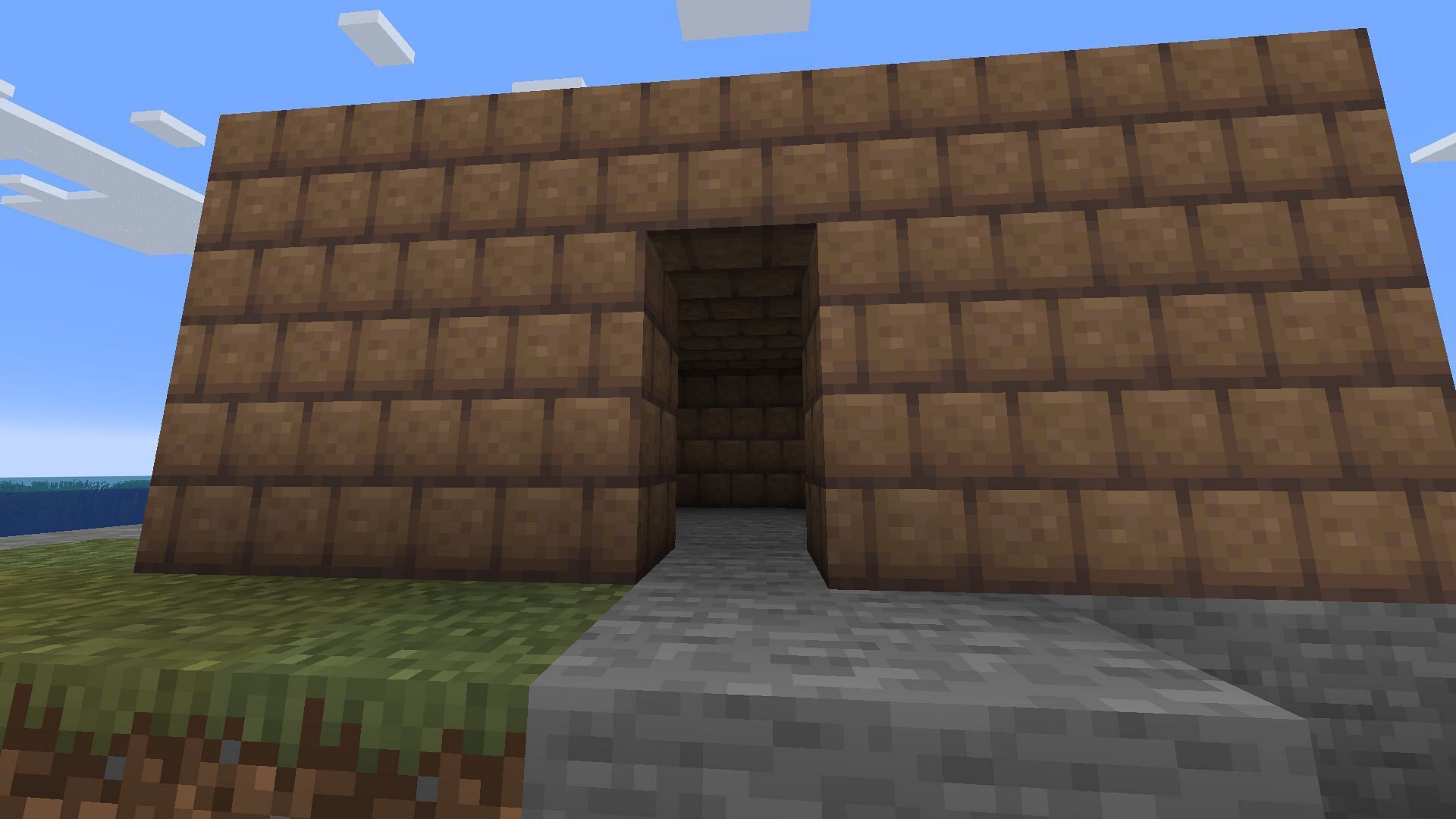 Wood always isn&#039;t abundant or available in a Minecraft survival island challenge (Image via Mojang)