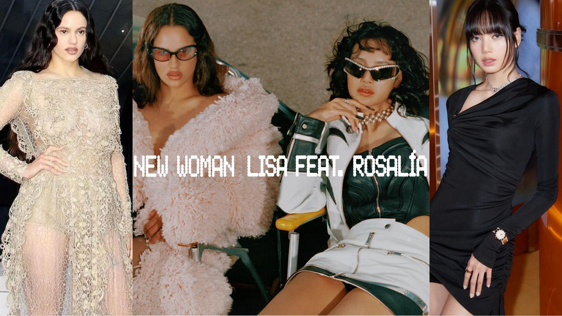 Rosal&igrave;a and LISA (Image via Instagram/@rosalia.vt, @wearelloud)