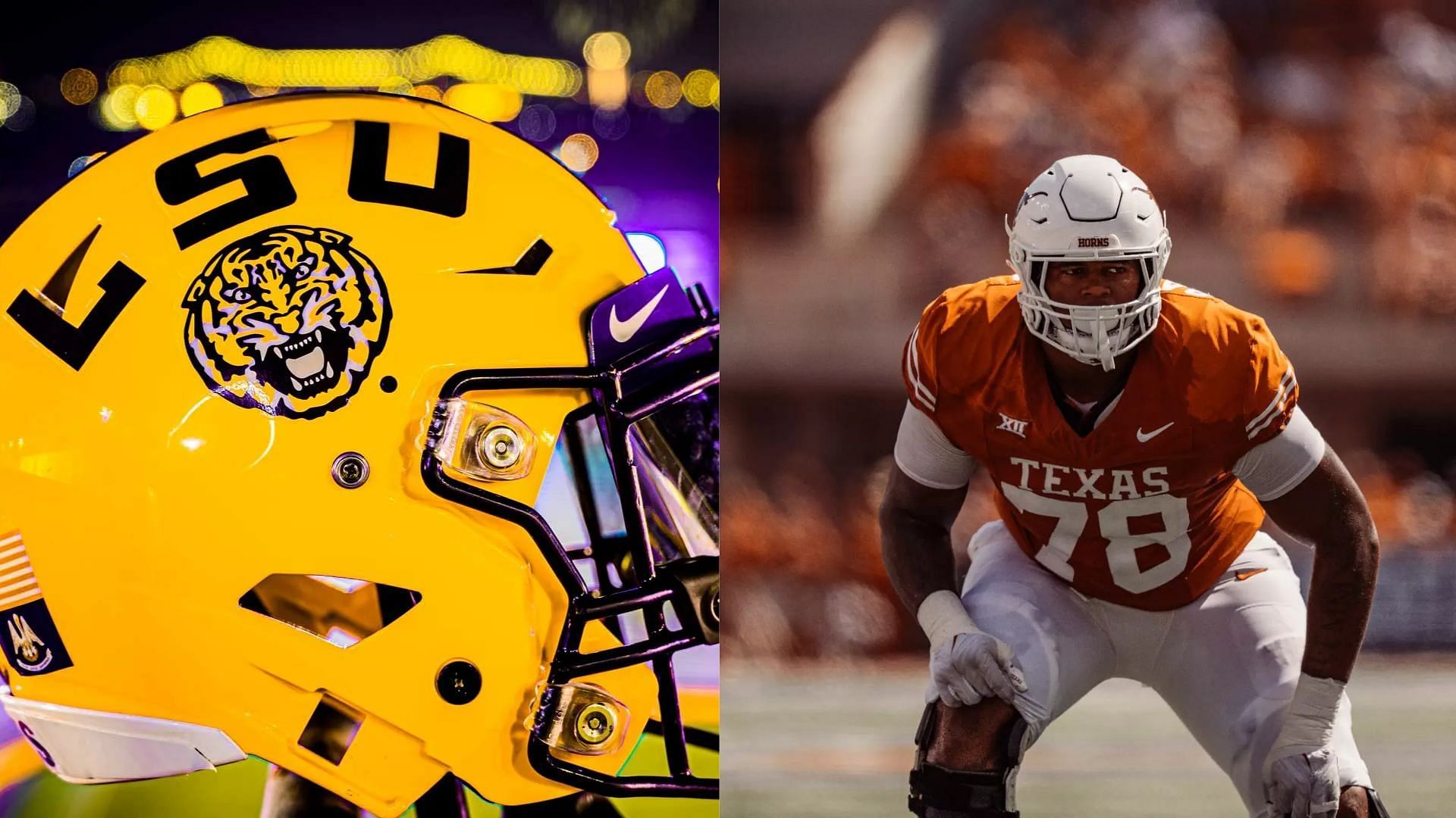 Images courtesy of Texas &amp; LSU Athletics