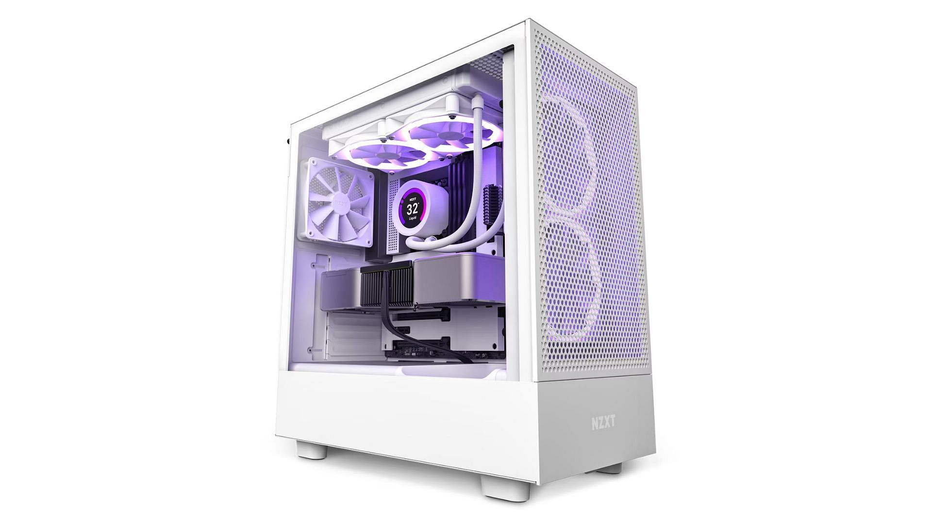 The NZXT H5 Flow with the Ryzen 9 9950X (Image via NZXT)