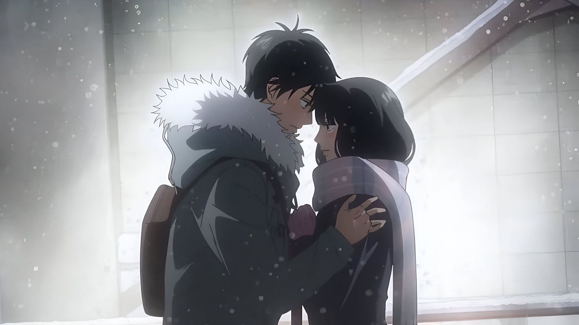 Sawako and Shota, as seen together in the anime (Image via Production I.G)