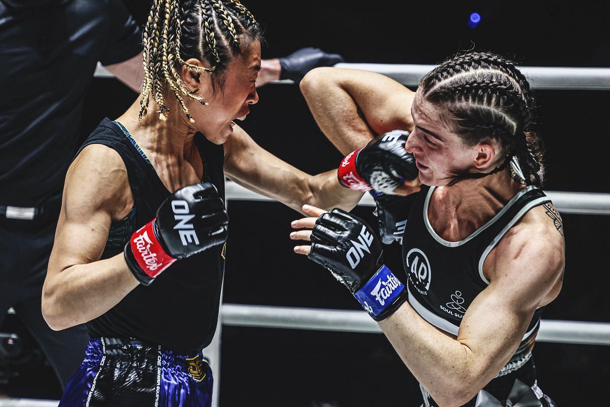 Amy Pirnie fighting Yu Yau Pui | Image credit: ONE Championship