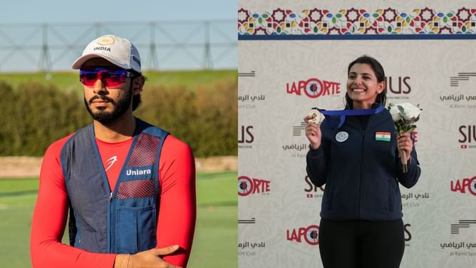 Paris Olympics 2024 Shooting: Maheshwari Chauhan and Anantjeet Singh Naruka qualify for bronze medal playoff in skeet mixed team event