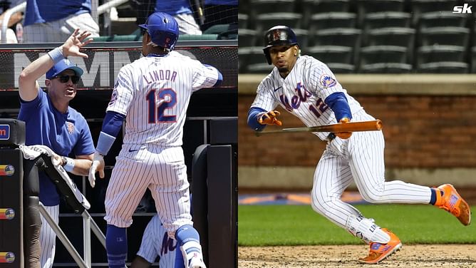 Watch: Mets manager Carlos Mendoza shows his appreciation for Francisco Lindor's innovative bunt against Angels