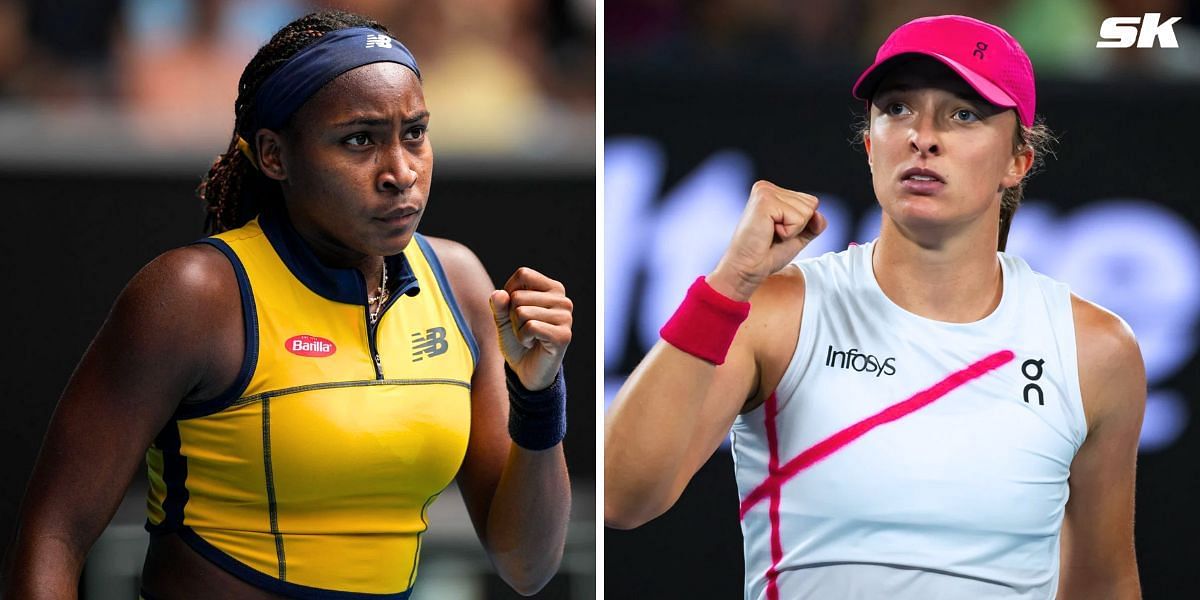 Coco Gauff and Iga Swiatek. Source: Getty