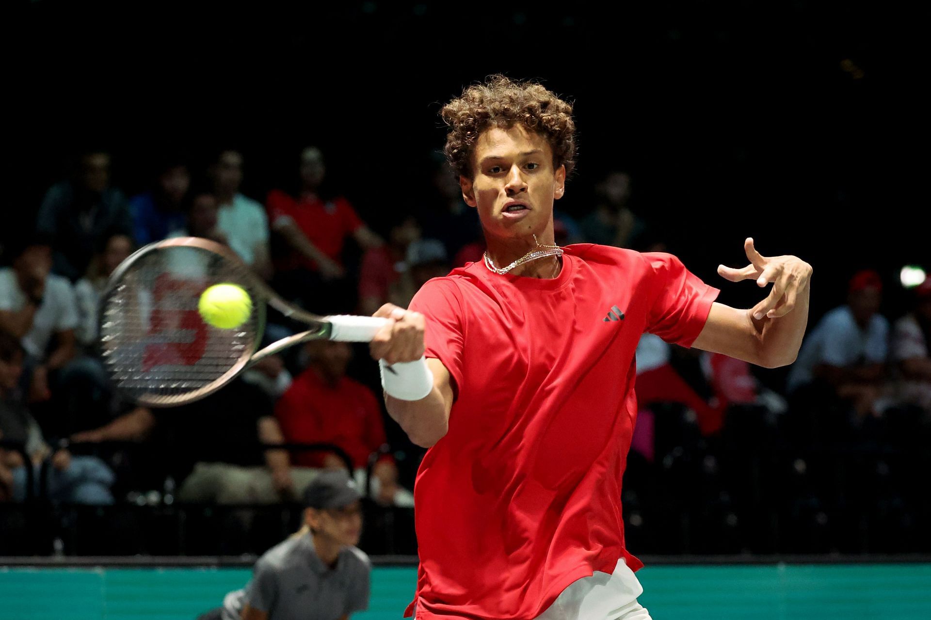 Diallo in action for Canada at the 2023 Davis Cup Finals (Picture: Getty)