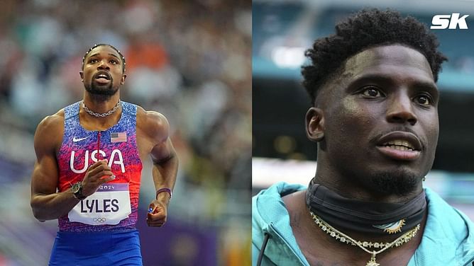"What is the football player who thinks he's fast name"- Noah Lyles snubs Tyreek Hill after the latter claims to beat the athlete in a race