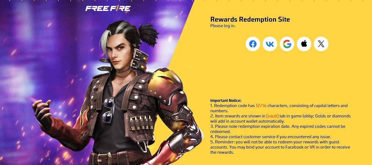 Free Fire MAX (Image via rewards.ff.garena.com)