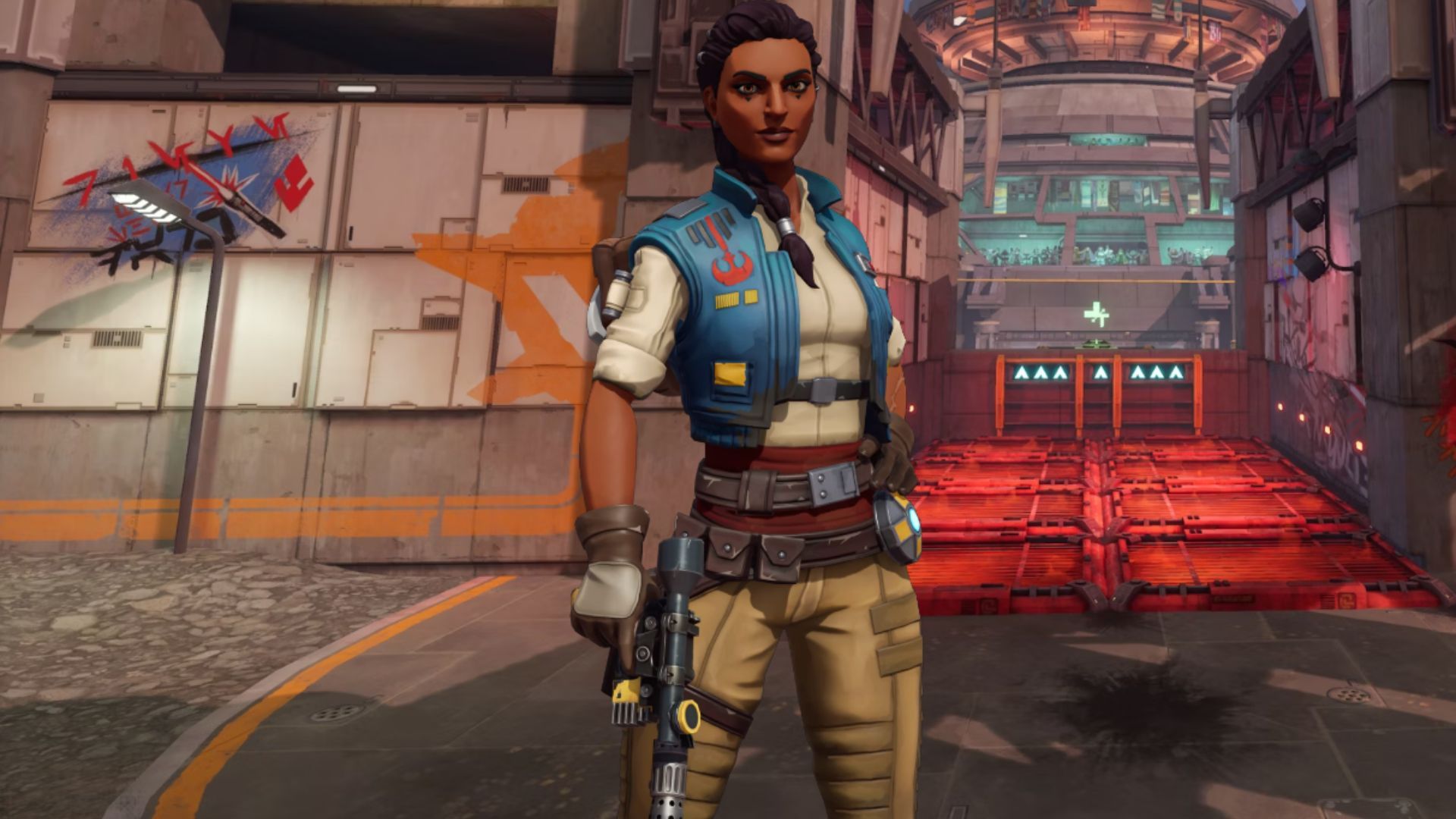 Zaina with her iconic blaster pistol (Image via Zynga)