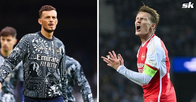 Martin Odegaard pokes fun at Ben White after being asked to describe Arsenal defender in one word