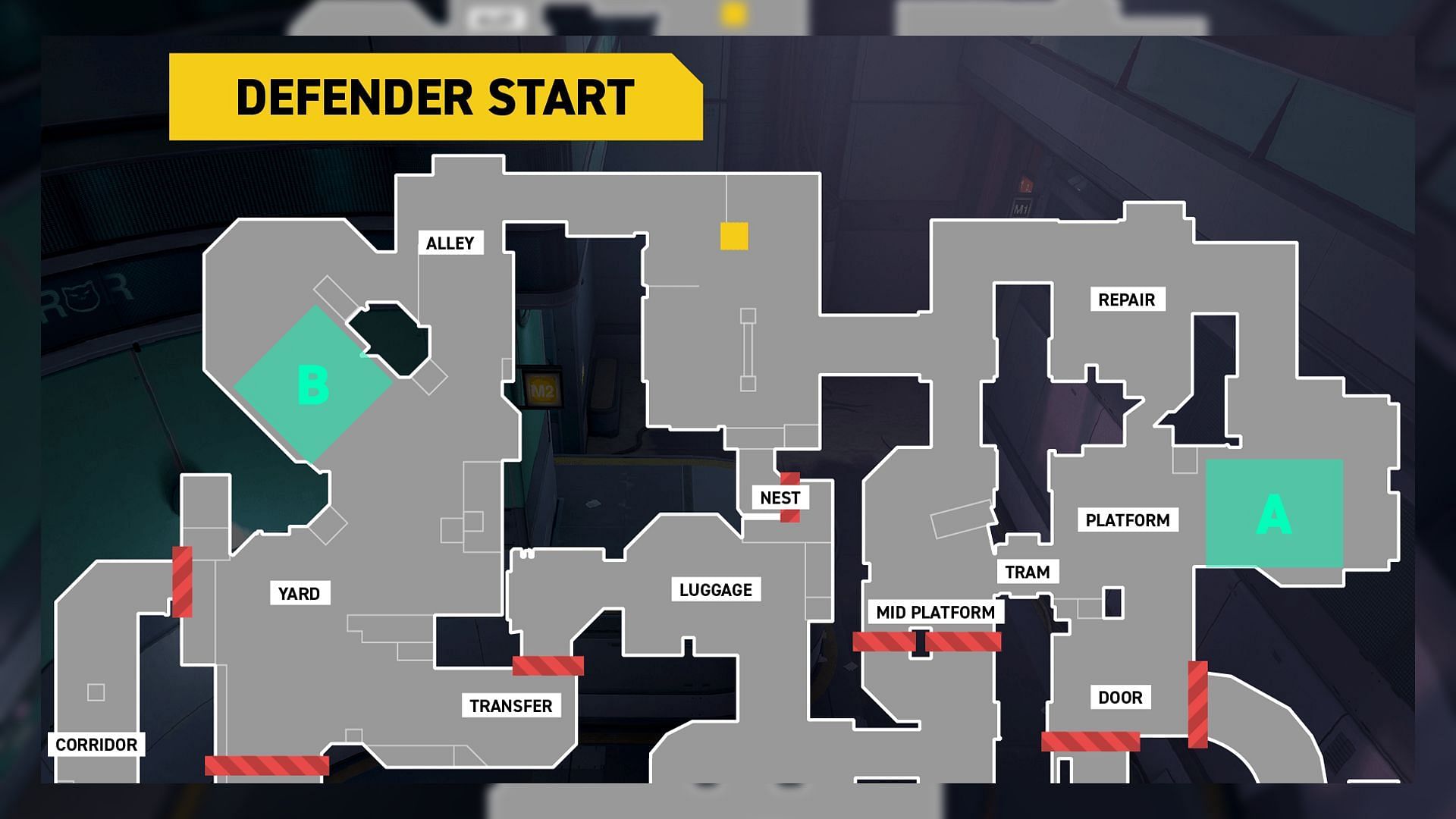 Metro map Defender side (Image via Mountaintop Studios)