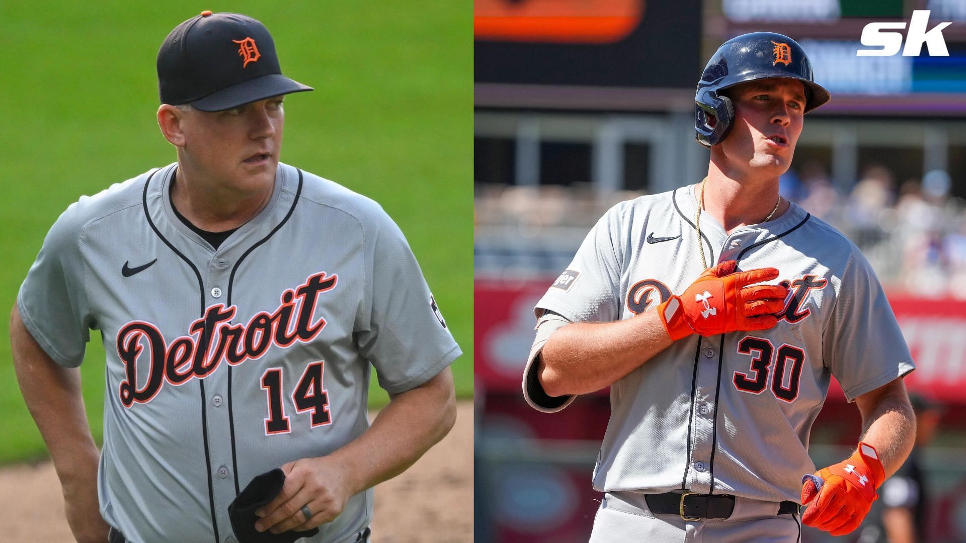 Detroit Tigers manager A.J. Hinch praises outfielder Kerry Carpenter as he makes his return to the lineup (Photo Source: IMAGN)