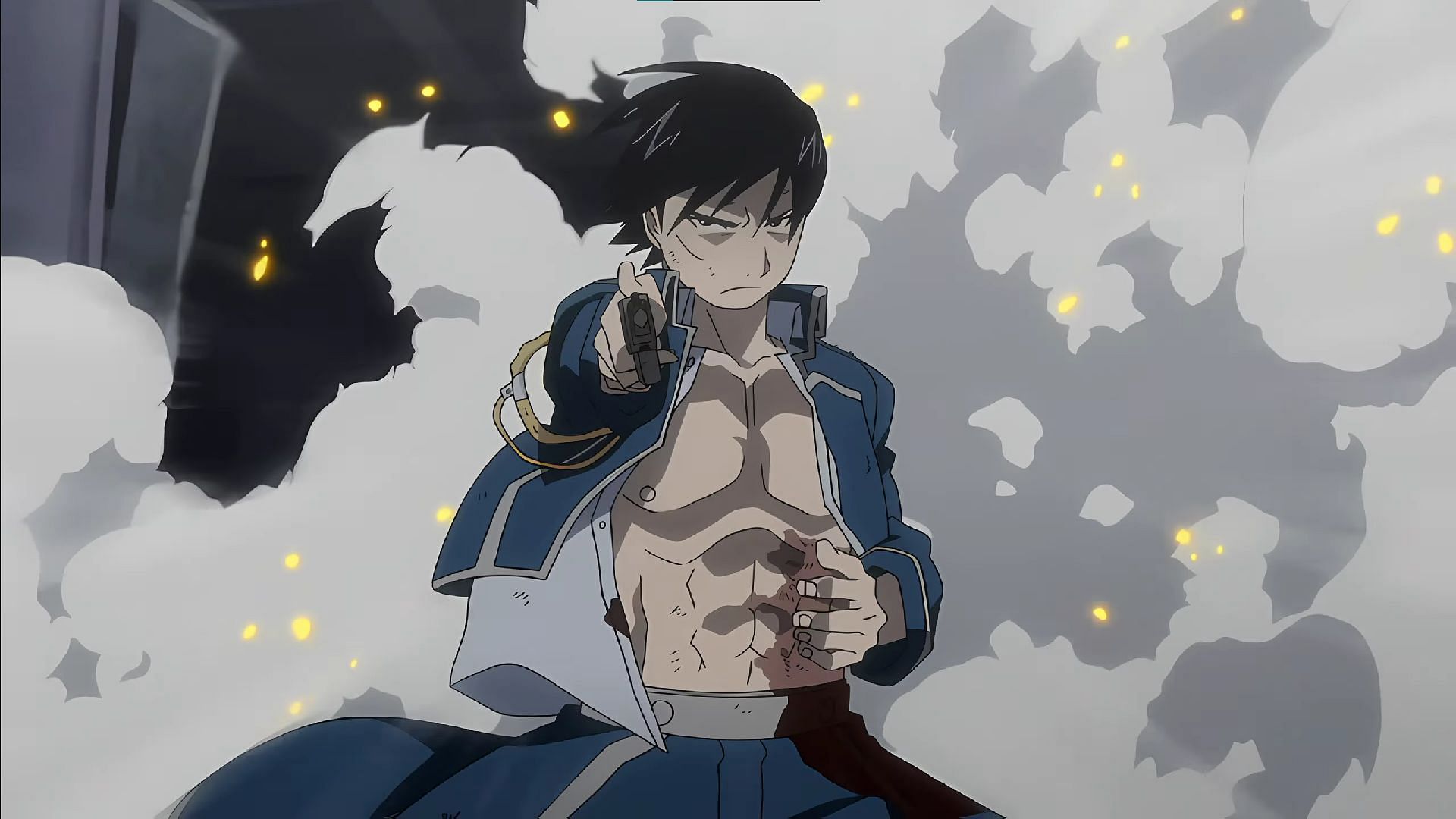 Best entrances in anime: Roy Mustang vs Lust (Image via Studio Bones)