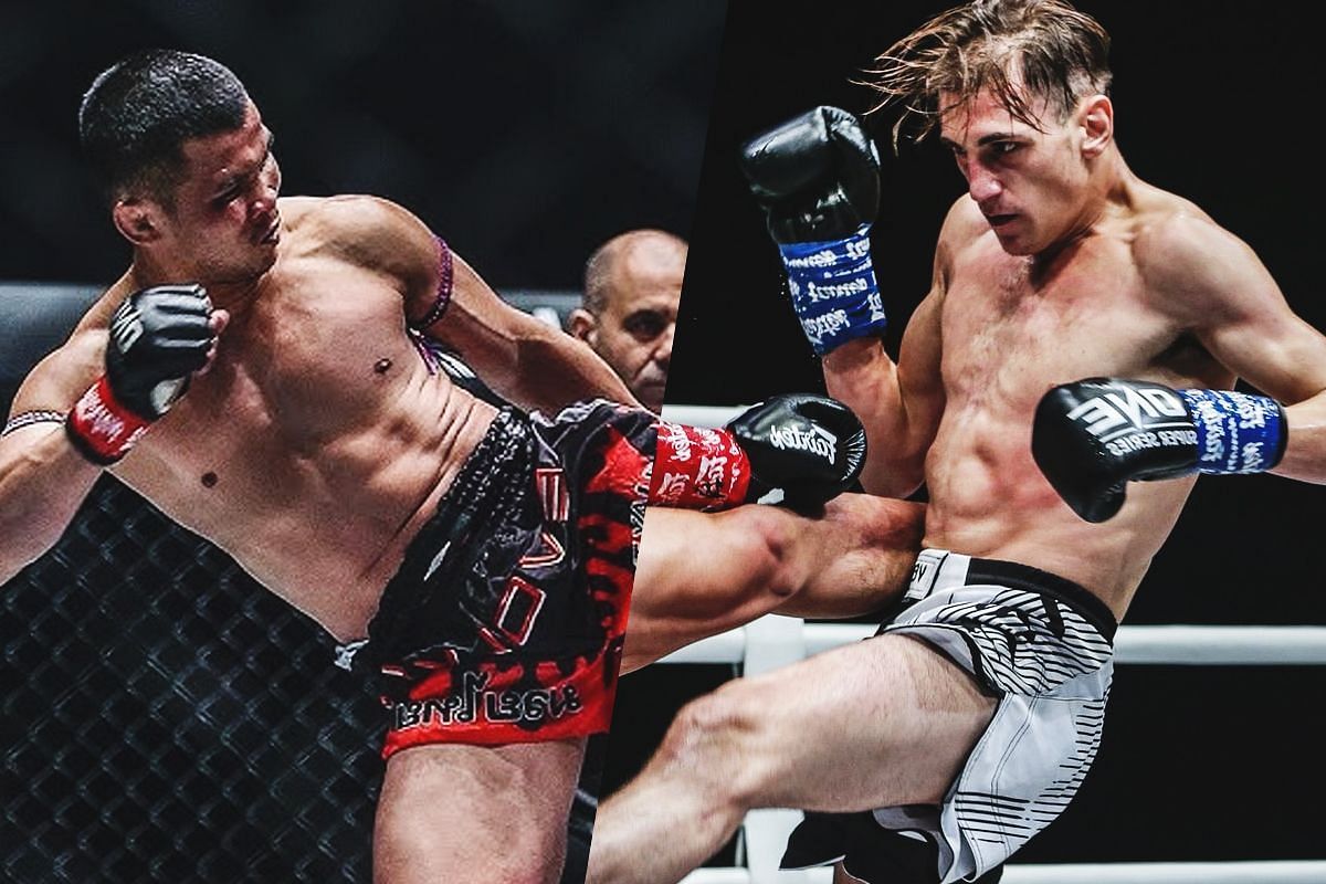Nong-O (left) had an electrifying performance against Brice Delval (right) in September 2019. [Photo via: ONE Championship]