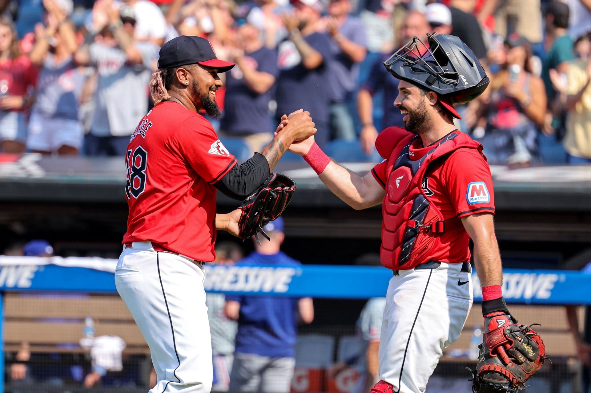 MLB: AUG 25 Rangers at Guardians - Source: Getty