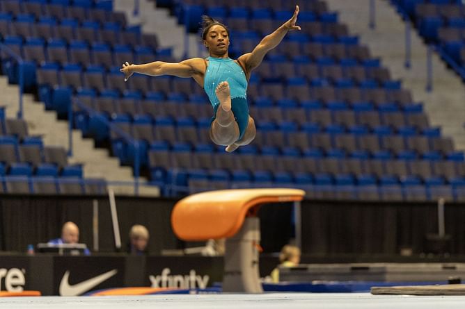 "First day back"- Simone Biles resumes training at World Champions Centre after record-breaking Paris Olympics campaign