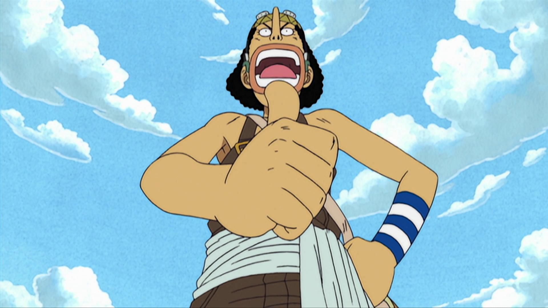 Usopp reaffirming his dream (Image via Toei Animation)