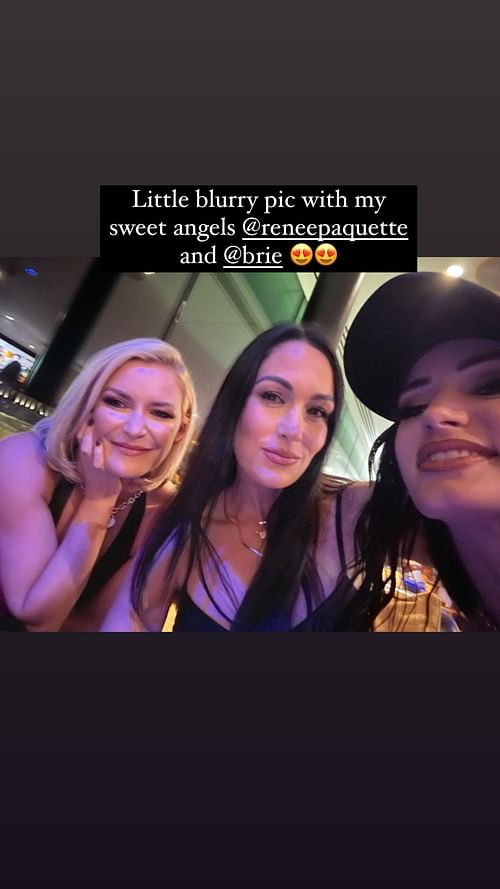 Saraya with Brie and Renee