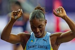 "Sometimes we didn't have running shoes" - Julien Alfred shares struggles and motivation behind historic 100m gold medal victory at Paris Olympics