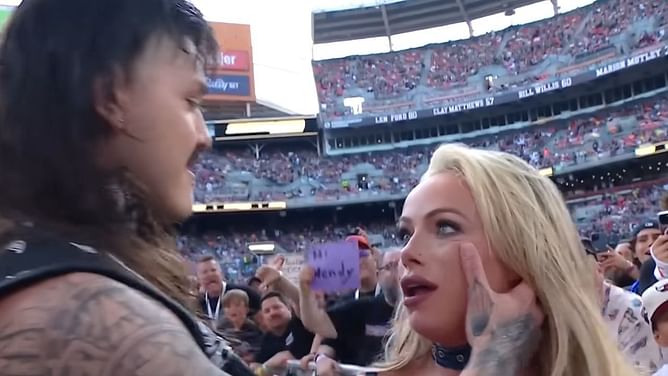 Close-up shot reveals what Liv Morgan told Dominik Mysterio before he kissed her at SummerSlam 2024