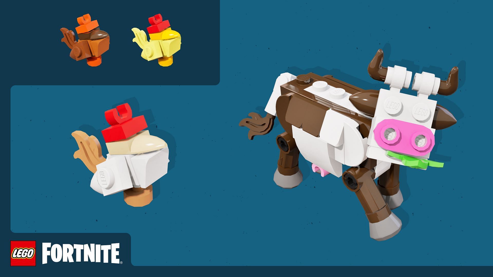 Various farm animals have been introduced in the game, with many more rumored to come. (Image via Epic Games)