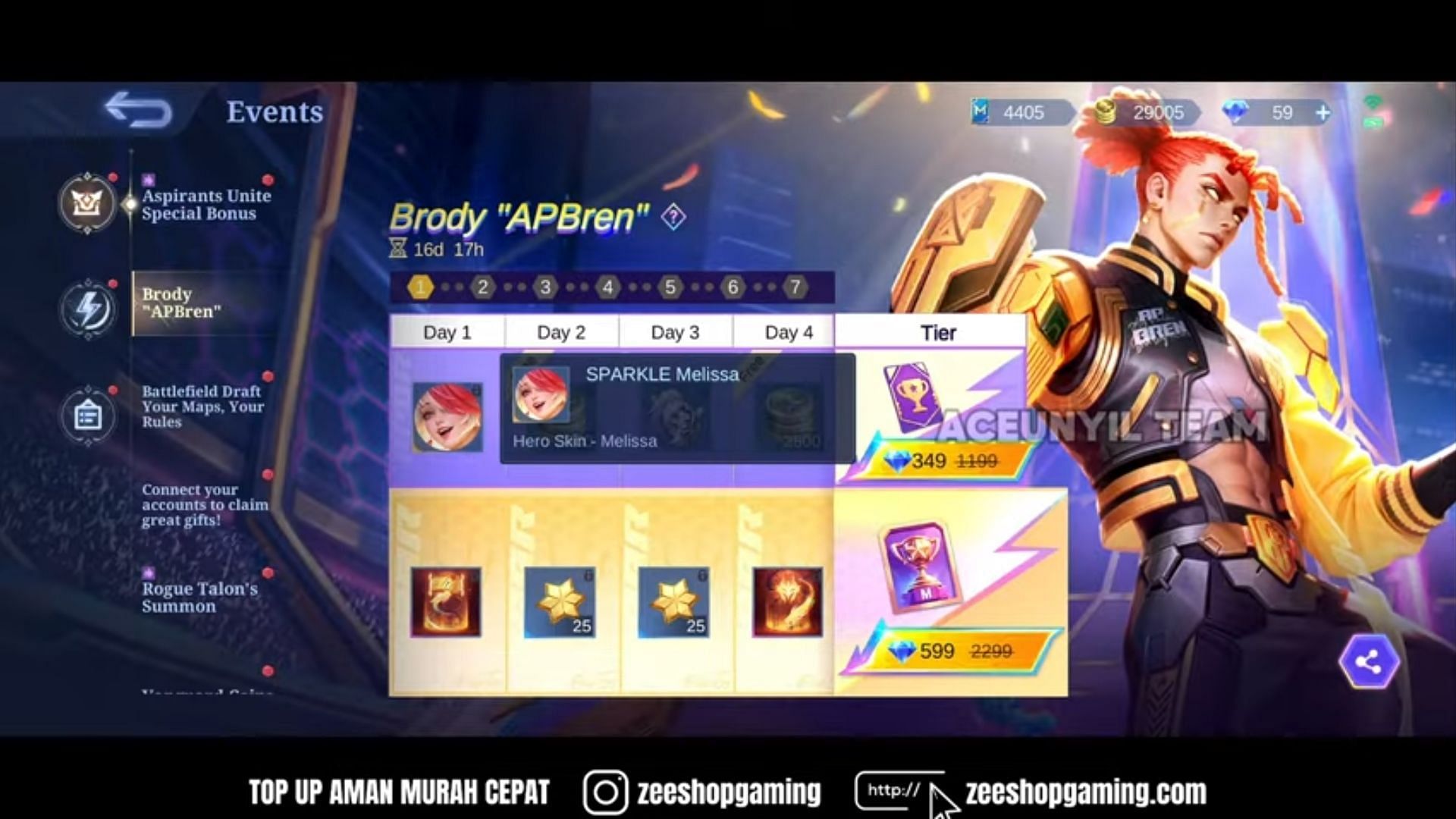 The Brody &quot;APBren&quot; event is currently running in the Advance Server (Image via YouTube/AceUnyil)