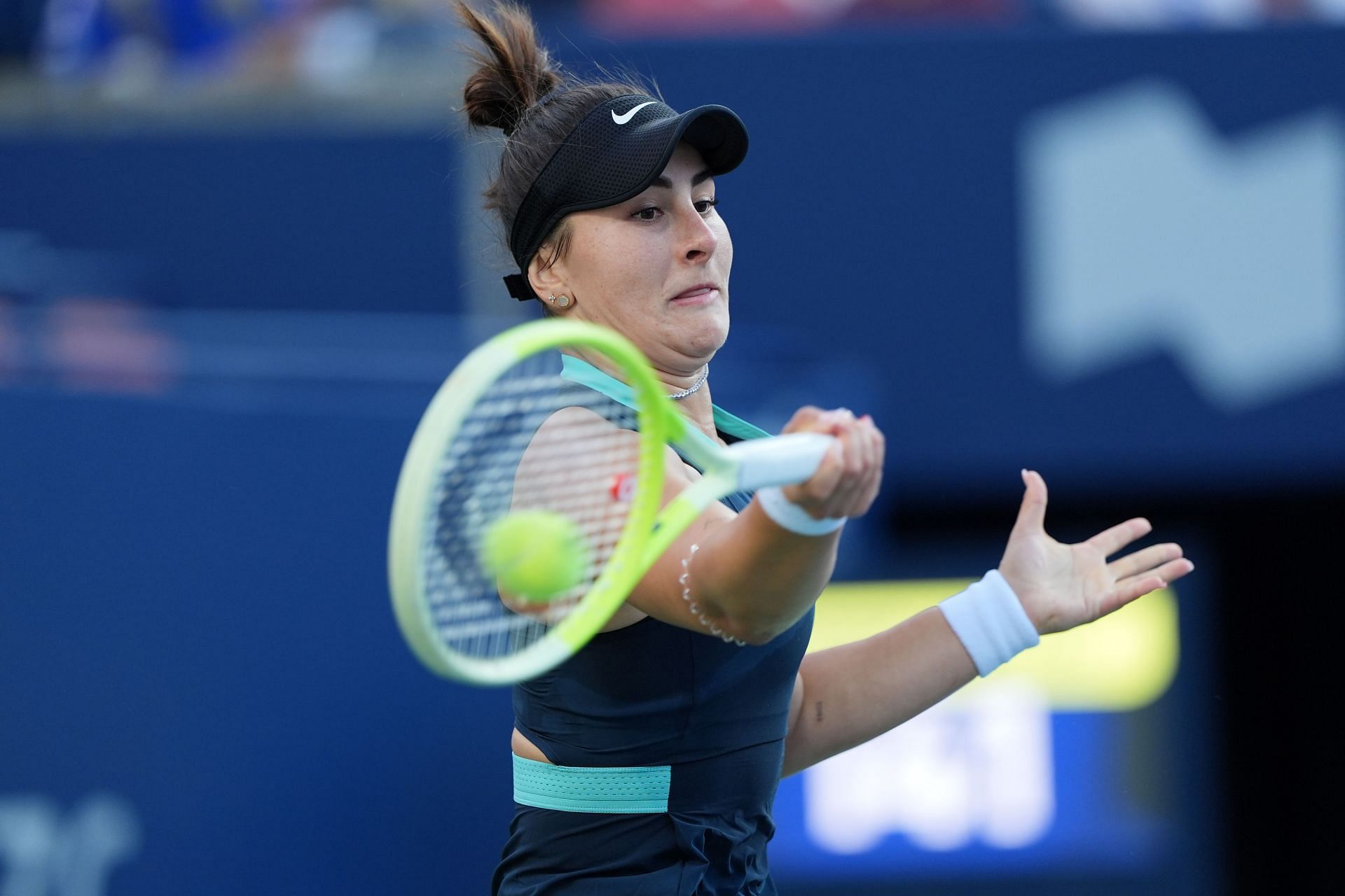 Andreescu in action at the National Bank Open (Picture: Getty)