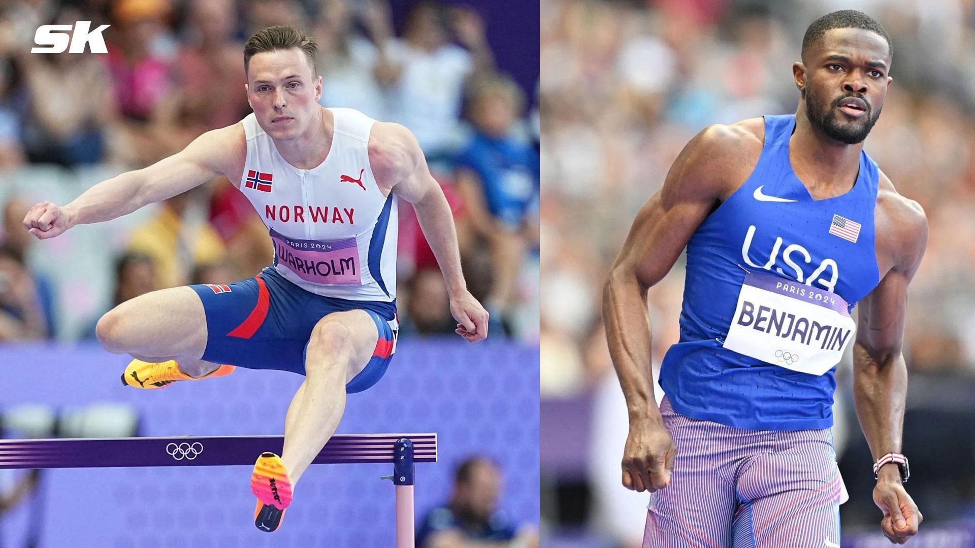 All the athletes who qualified for the men's 400m hurdles semifinal at Paris Olympics 2024 ft