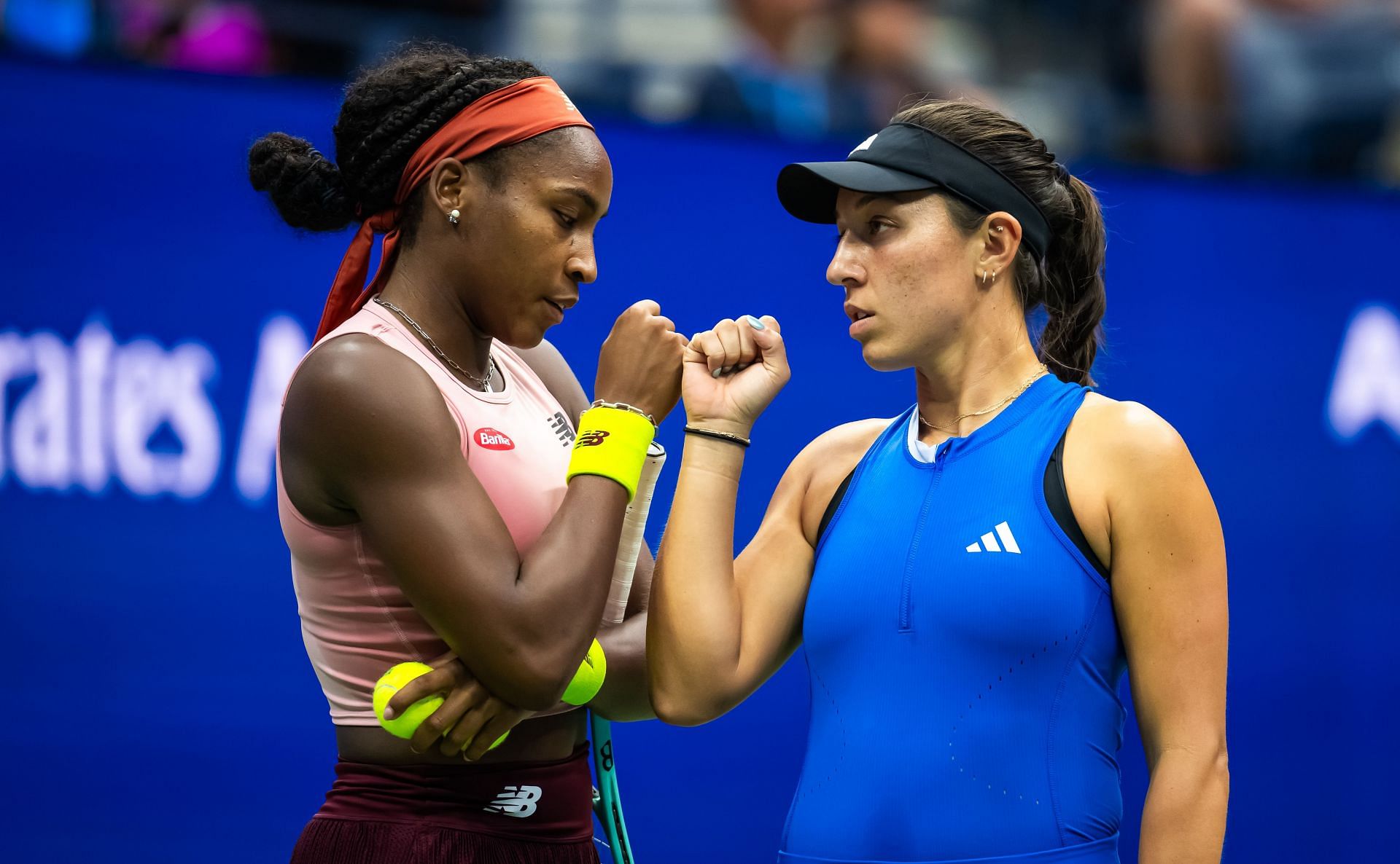 Coco Gauff and Jessica Pegula at the 2023 US Open (Source: Getty Images)