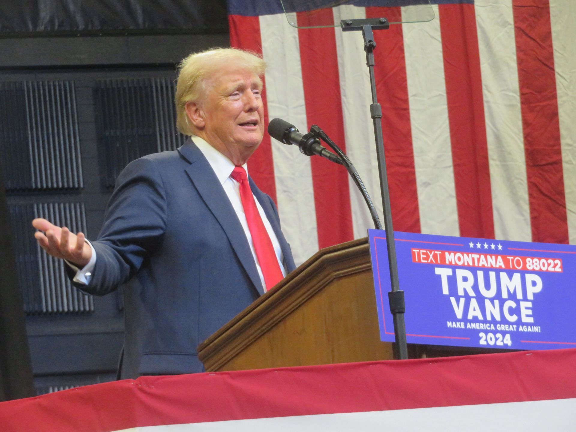 Republican presidential nominee, former U.S. President Donald Trump presidential campaign rally in Montana - Source: Getty