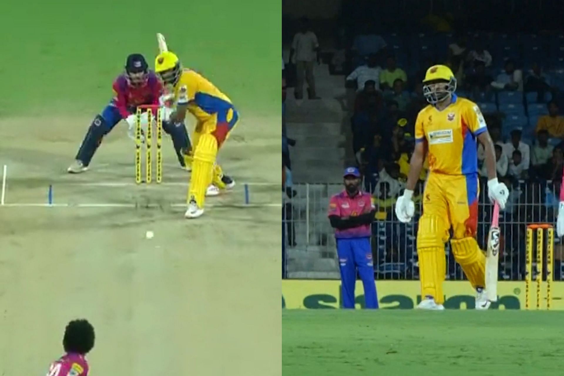 Ravichandran Ashwin hit a huge six against IDream Tiruppur Tamizhans (Image via X/@StarSportsTamil)